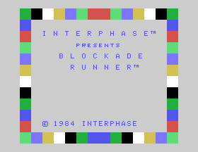 Blockade Runner Title Screen